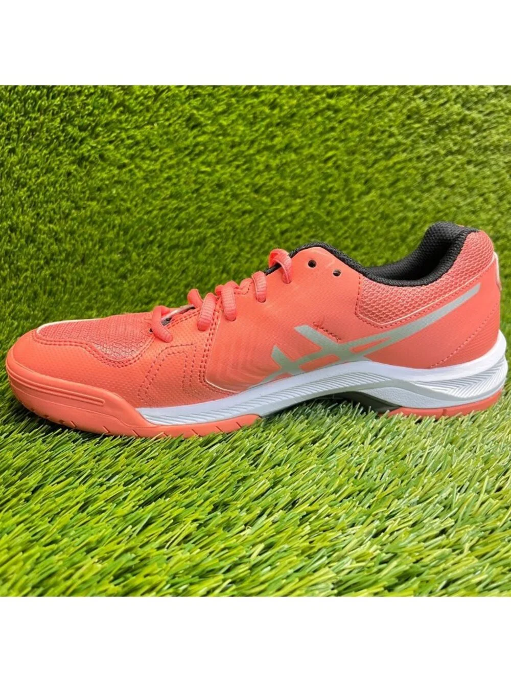 Asics Gel-Dedicate 5 Womens Size 8.5 Coral White Running Tennis Shoes Sneakers